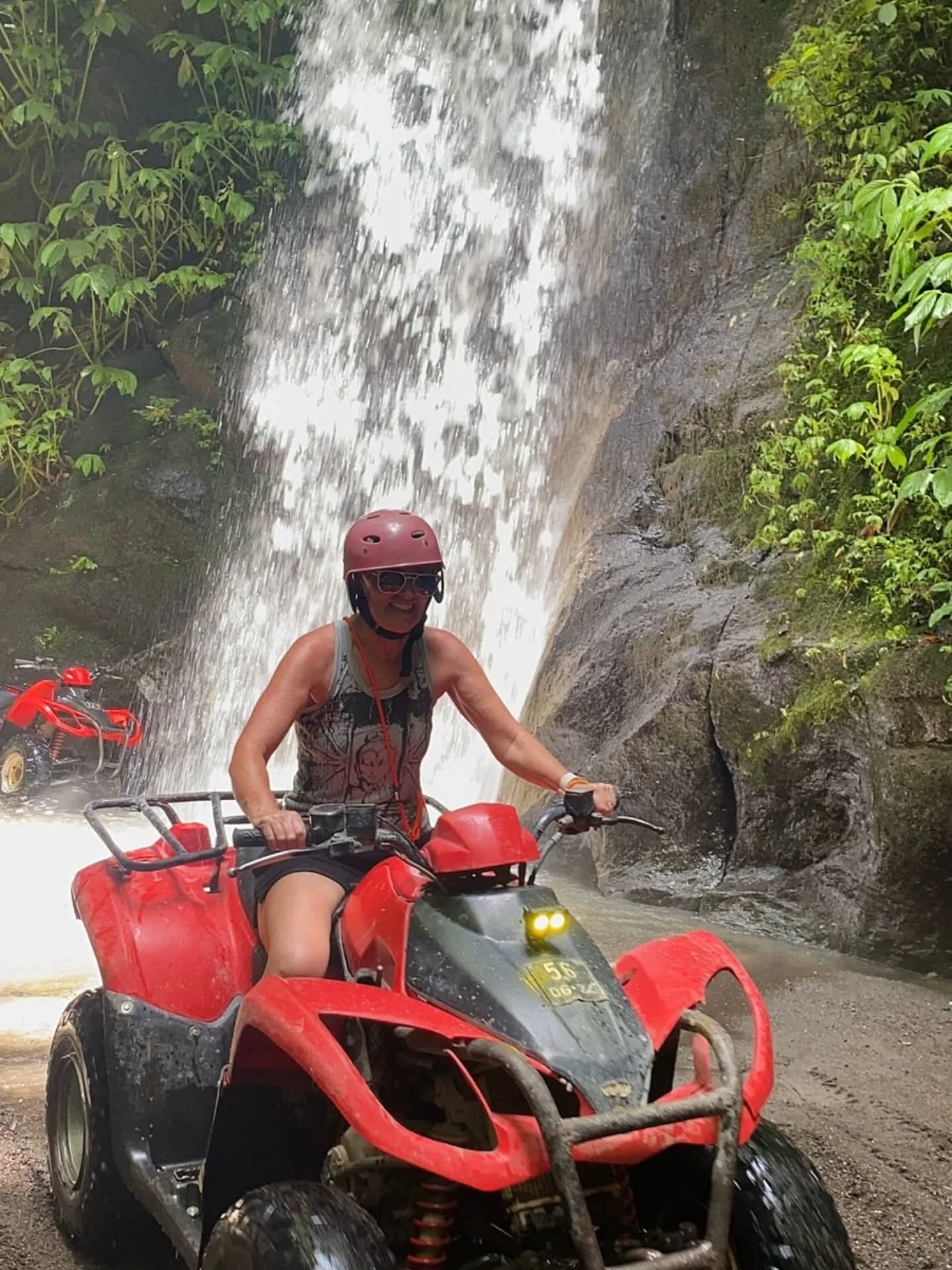 Emma quad riding in Bali